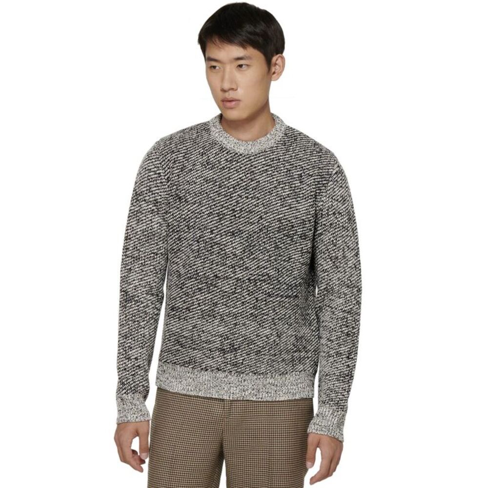 Barena Venezia Mens Biba Calorina Handmade Wool Sweater XL Black/Grey - NWT $600